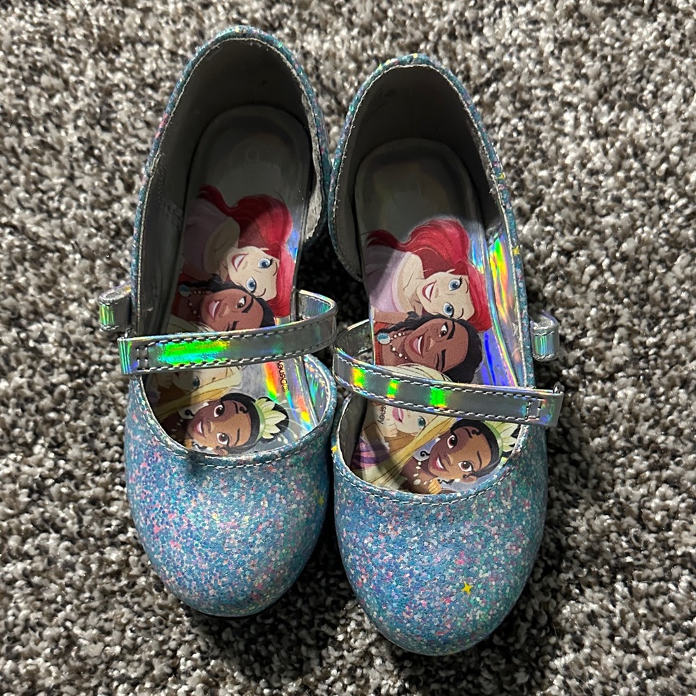 Disney Glittery Blue Kids Dress Shoes